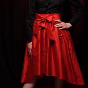 #101/Haute Monde Red skirt Size M, 92 % Polyester and 8% Spandex